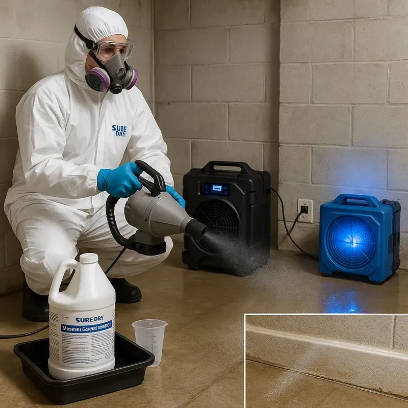 Sanitization and Odor Removal process in Marlow Heights, MD